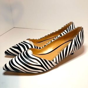 MODENCOCO Shoes Black & White Zebra Print Women’s Size 7. New.